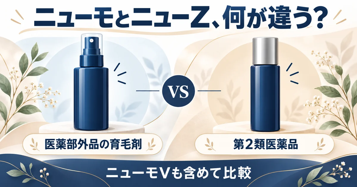 ニューモとニューZの違いを比較