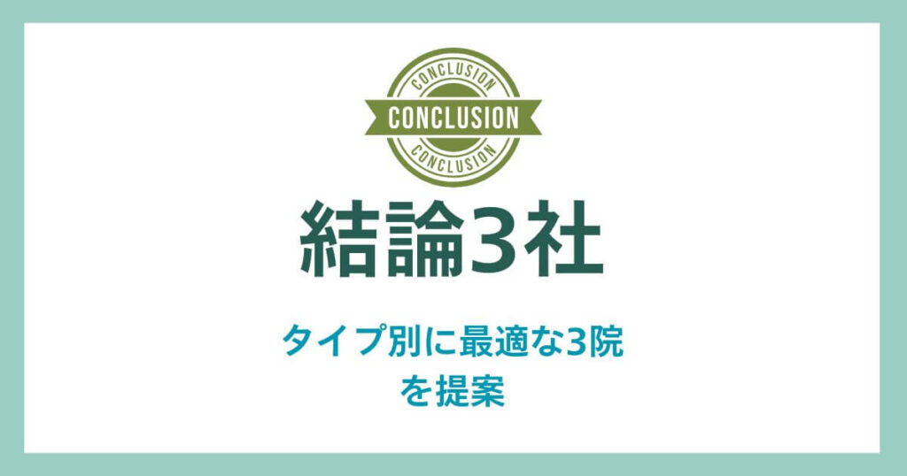 Conclusion 3 companies